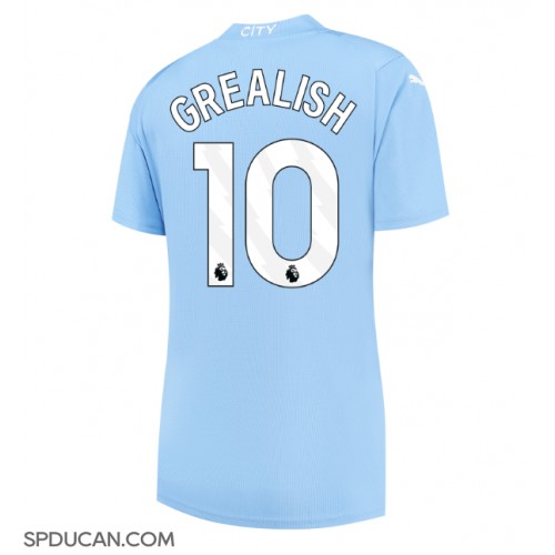 Zenski Nogometni Dres Manchester City Jack Grealish #10 Domaci 2023-24 Kratak Rukav